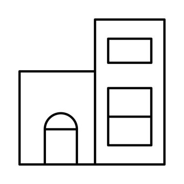 Cami bina dini vektör çizim 