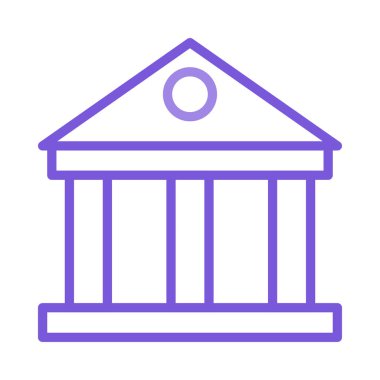 Banka court house vektör çizim 