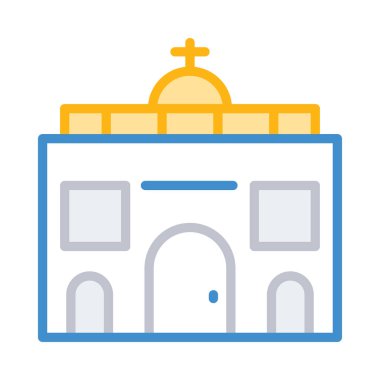 vektör çizim Bina Katolik Kilisesi 