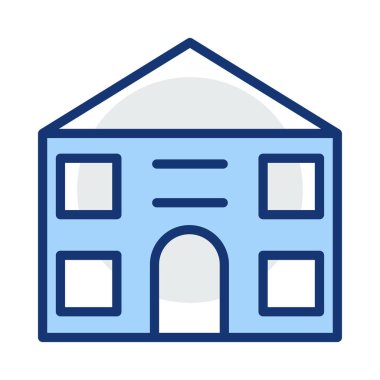 Daireli ev ev vektör çizim 