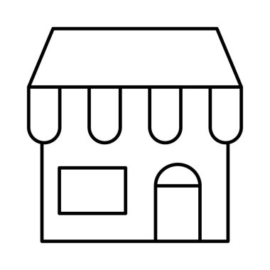 Mağaza mağaza cephe vektör çizim 