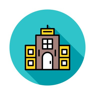 Motel hotel vektör çizim oluşturma 