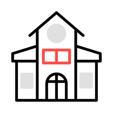 ev daire ev vektör çizim 