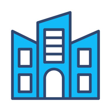 Office plaza vektör çizim oluşturma 