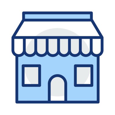 Mağaza mağaza otel vektör çizim 