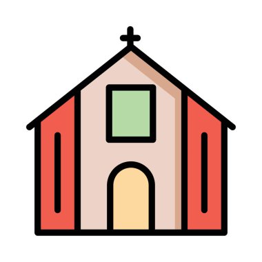 vektör çizim Bina Katolik Kilisesi 