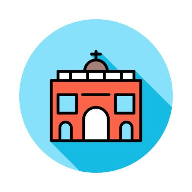 vektör çizim Bina Katolik Kilisesi 