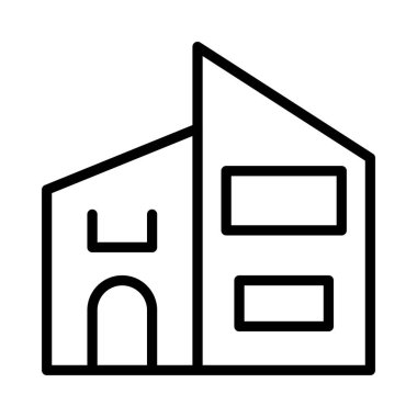 Ofis vektör çizim apartman binası 