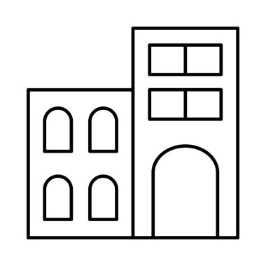 Saat Kulesi plaza vektör çizim oluşturma 