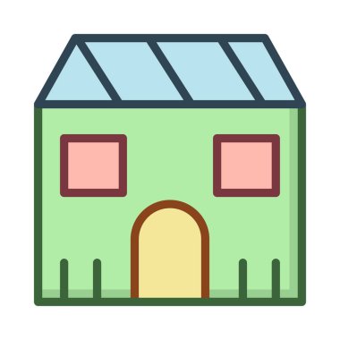 vektör çizim bina mağaza dükkan 