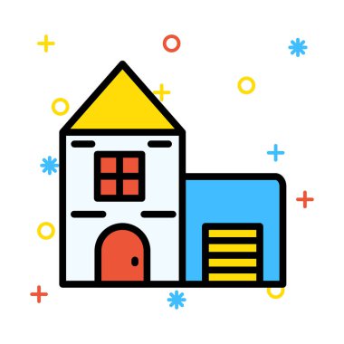 ev çekim ev vektör çizim 