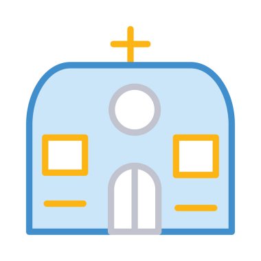 vektör çizim Bina Katolik Kilisesi 