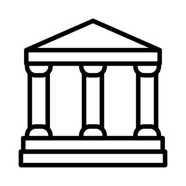 Banka mahkeme okul vektör çizim 