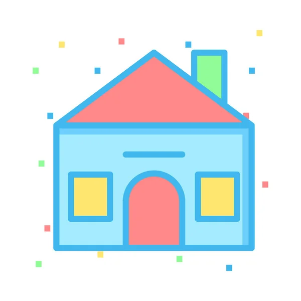 Haus Gebäude Vektor Illustration — Stockvektor