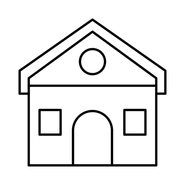 Edificio Oficina Casa Vector Ilustración — Vector de stock