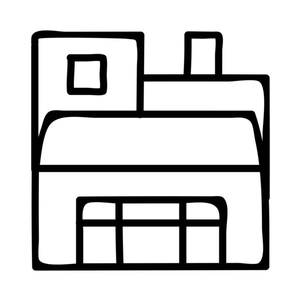 Mall Gebäude Shop Vektor Illustration — Stockvektor