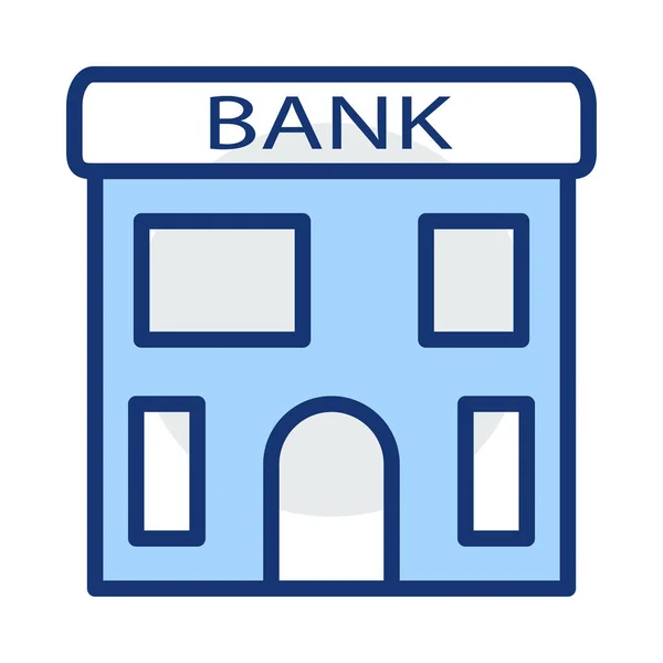 Edifício Bancário Imobiliário — Vetor de Stock