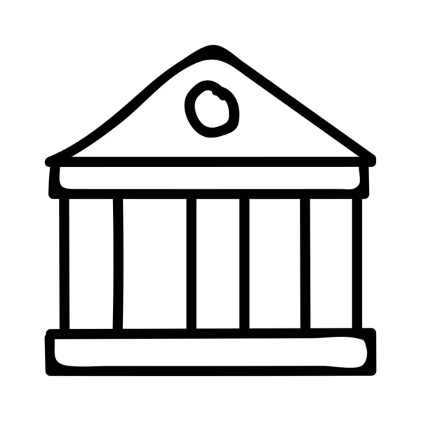 裁判所銀行のベクトル図を建物 — ストックベクタ