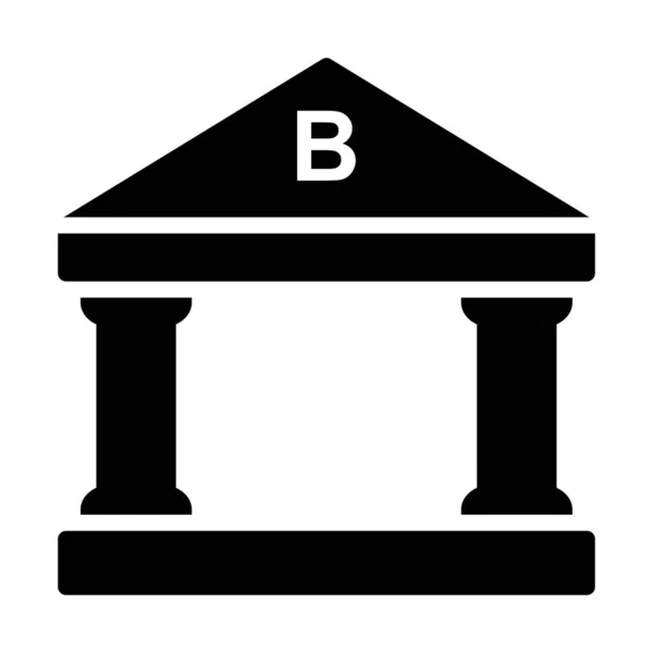 Banco Edifício Propriedade Vetor Ilustração — Vetor de Stock