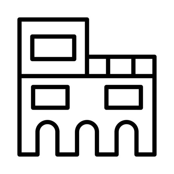 Bâtiment Maison Appartement Vecteur Illustration — Image vectorielle