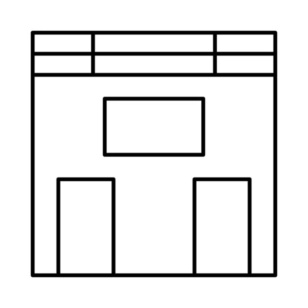 Bygga Office Plaza Vektorillustration — Stock vektor