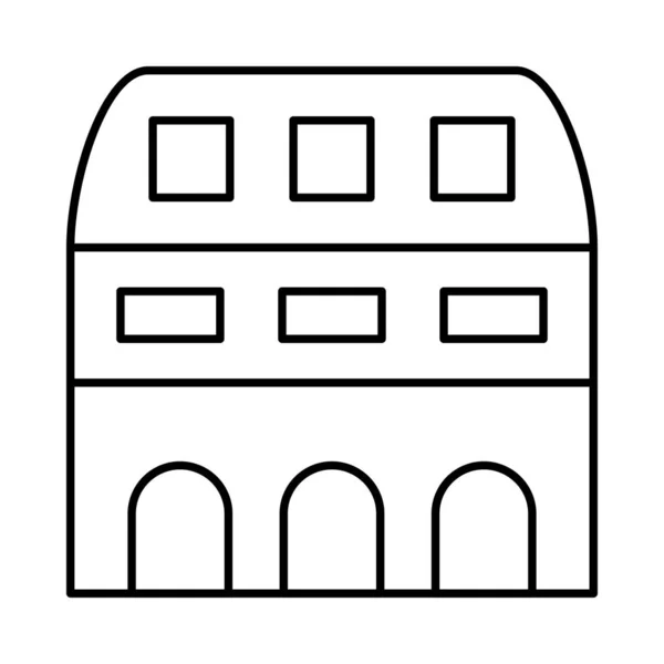 Krankenhaus Gebäude Haus Vektor Illustration — Stockvektor