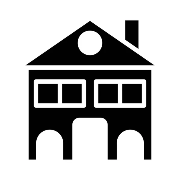 Casa Casa Imobiliário Vetor Ilustração — Vetor de Stock