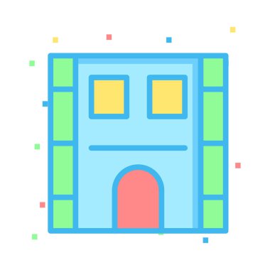 Office motel hotel vektör çizim 