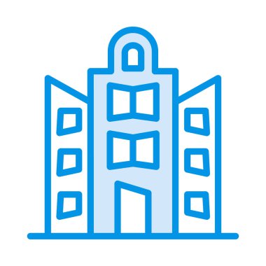 motel otel vektör çizim Binası 