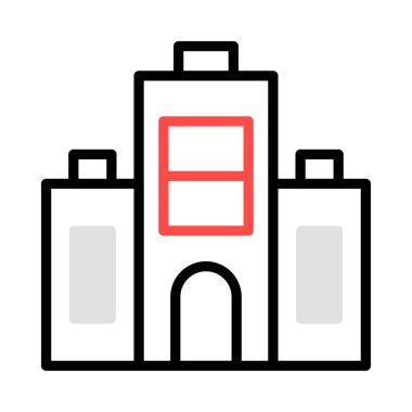 vektör çizim Apartman Bina 