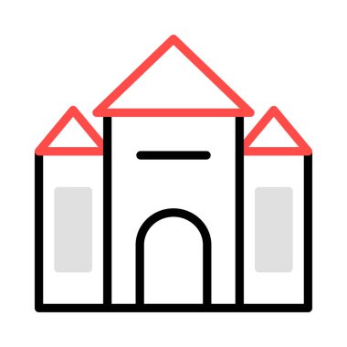 ev apartman vektör çizim 