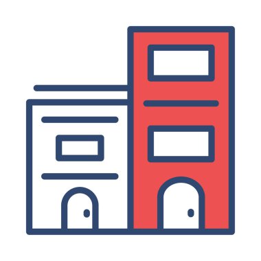 oluşturma vektör çizim apartman hostel 