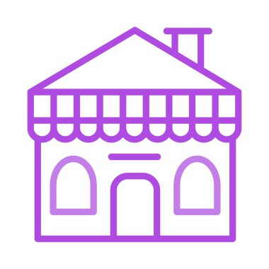 Otel mağaza Dükkanı vektör çizim 