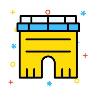 Mağaza mağaza cephe vektör çizim 