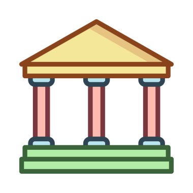 Mahkeme banka vektör çizim oluşturma 