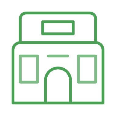 Daireli ev ev vektör çizim 