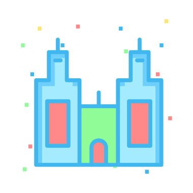 vektör çizim bina plaza tower 