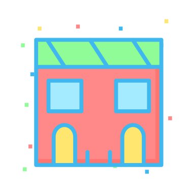 Motel ev ofis vektör çizim 