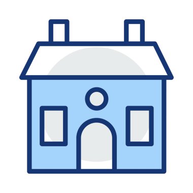 ev bina ev vektör çizim 