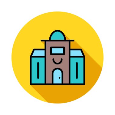 Otel ofis binası vektör çizim 