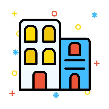 ofis okul vektör çizim oluşturma 