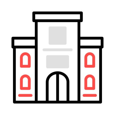 Daire otel motel vektör çizim 