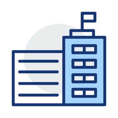 Office plaza vektör çizim oluşturma 