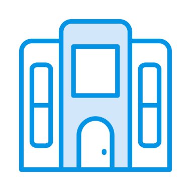 Otel, kutsal kişilerin resmi, vektör çizim Binası 