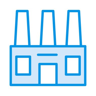 endüstriyel bina, kutsal kişilerin resmi, vektör çizim 