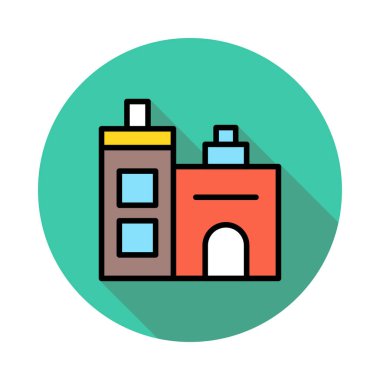 motel Apartment vektör çizim oluşturma 