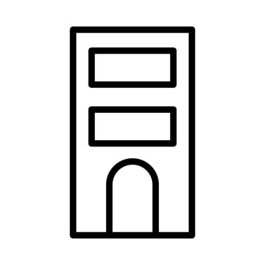 Otel, kutsal kişilerin resmi, vektör çizim Binası 