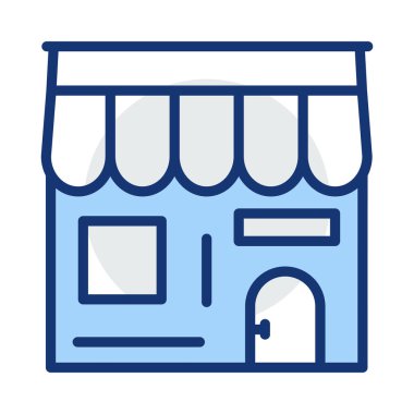 Dükkanı cephe vektör çizim depolamak 