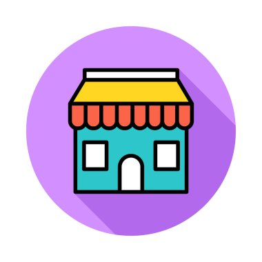 Otel, kutsal kişilerin resmi, vektör çizim Binası 