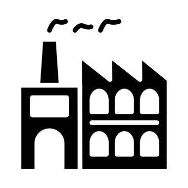 endüstriyel bina, kutsal kişilerin resmi, vektör çizim 